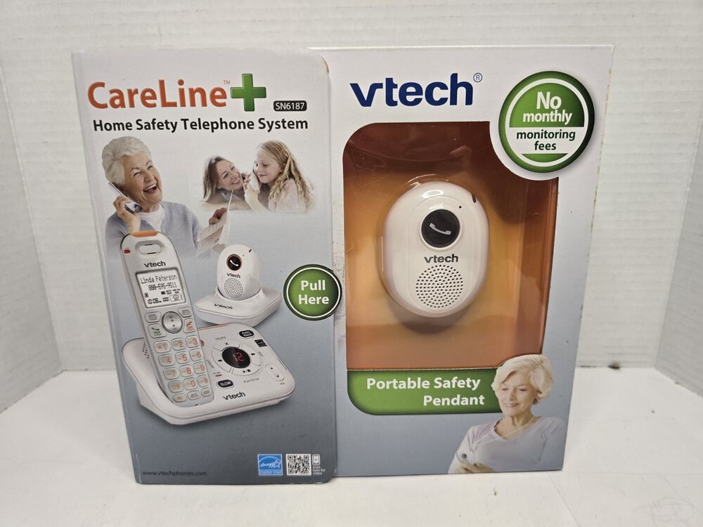 Vtech CareLine + Senior Home Safety Telephone System SN6187 New Sealed